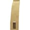 Ekena Millwork 3-inch W x 12-inch D x 12-inch H Lafayette Rough Cedar Woodgrain TimberThane Knee Brace, Primed BRCUR03X12X12LFTRCPR - alternate 2